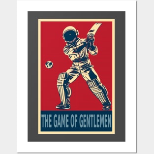 Astronaut Playing Cricket Posters and Art